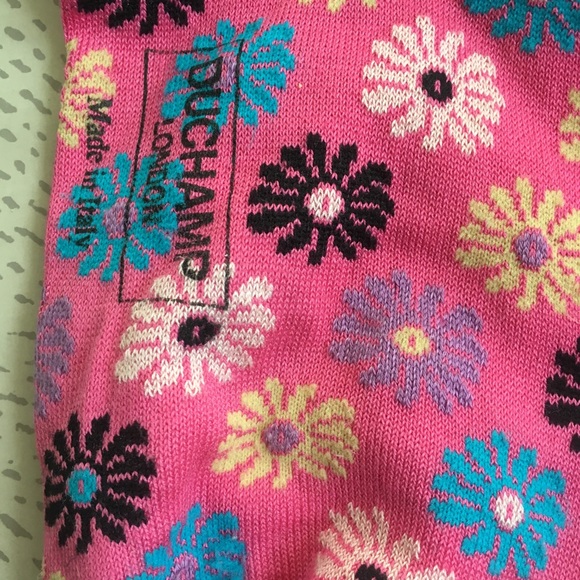 Duchamp London Pink Floral Sock 🧦 🌸 Large - Picture 4 of 4